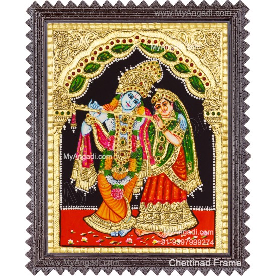 Radha Krishna Tanjore Painting