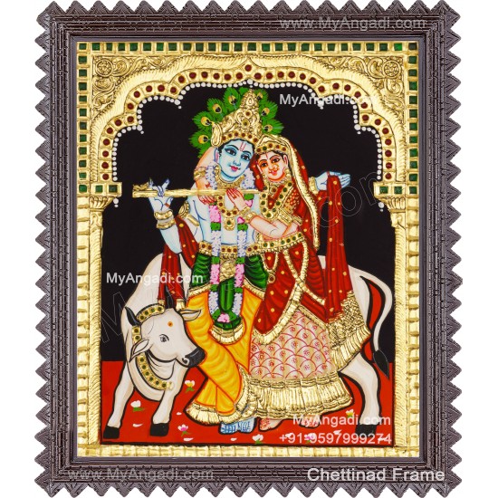 Radha Krishna Tanjore Painting