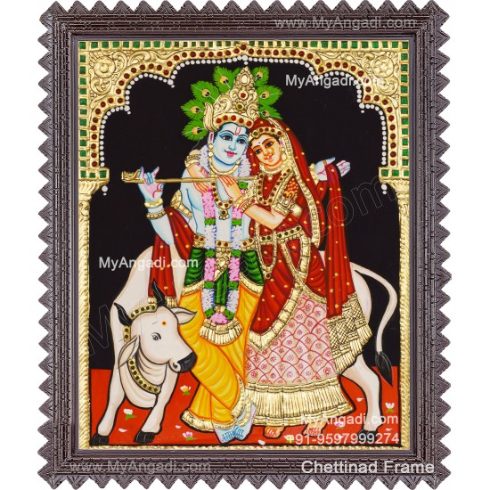 Radha Krishna Tanjore Painting