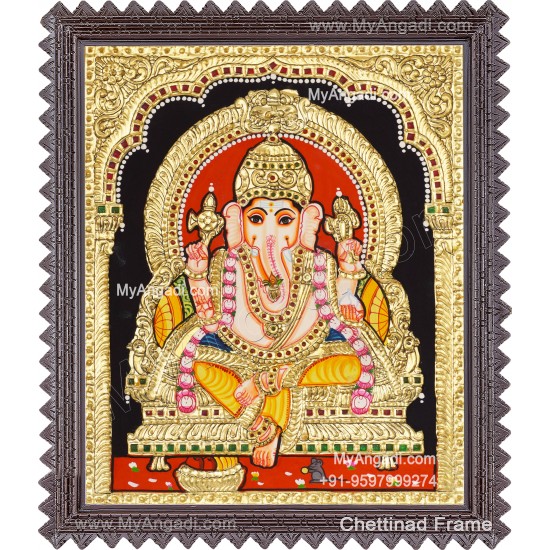 Ganapathi Tanjore Painting