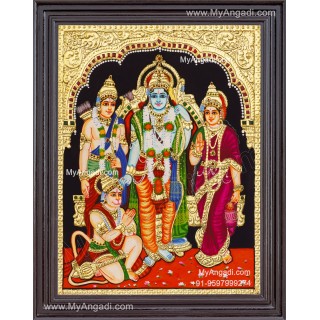 Ram Parivar Tanjore painting