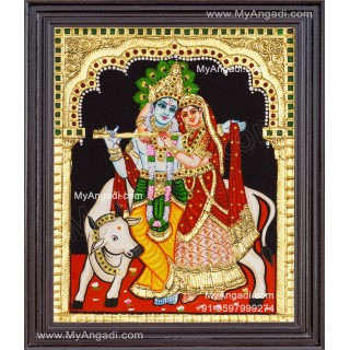 Radha Krishna Tanjore Painting