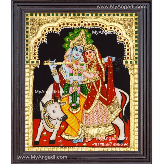 Radha Krishna Tanjore Painting