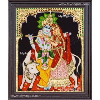 Radha Krishna Tanjore Painting