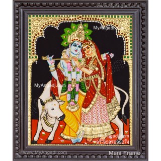 Radha Krishna Tanjore Painting