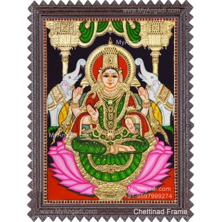 Gajalakshmi Tanjore Painting