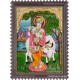 Krishna With Flute and Cow Tanjore Paintings