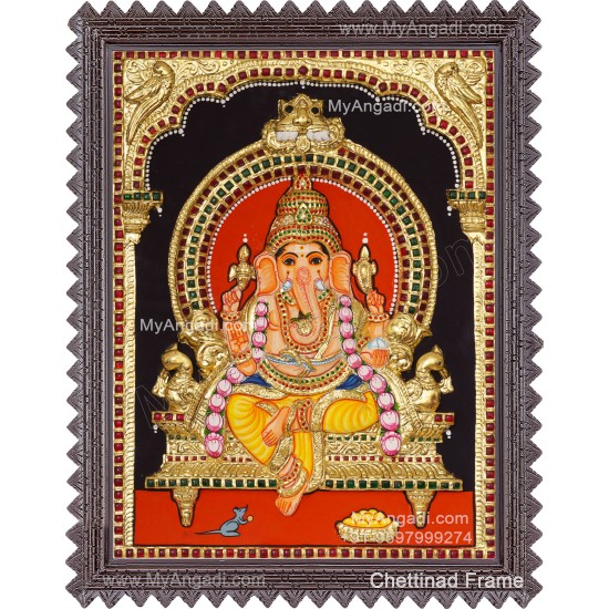 Ganapathi 3D Tanjore Painting