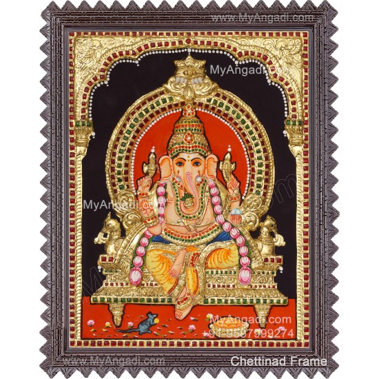 Vinayagar 3D Tanjore Painting