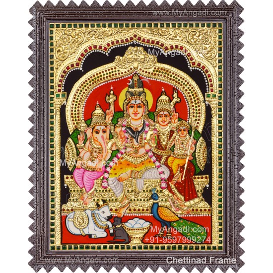 Shiva Family Tanjore Paintings