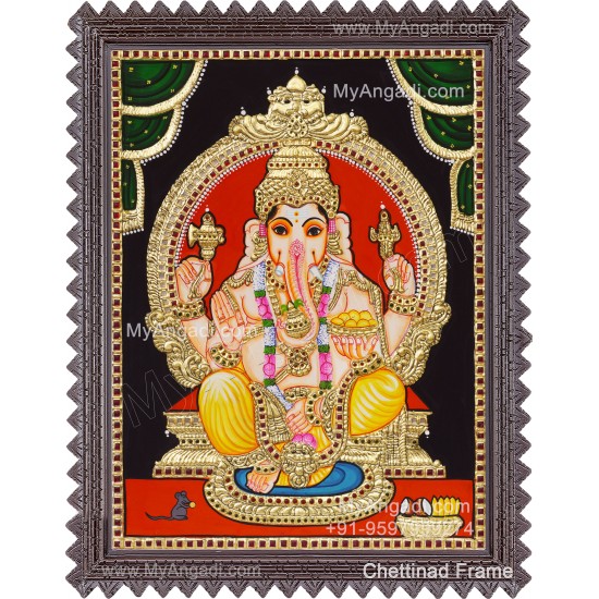 Ganapathi Tanjore Painting 