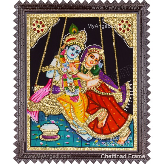 Radha Krishna Tanjore Painting