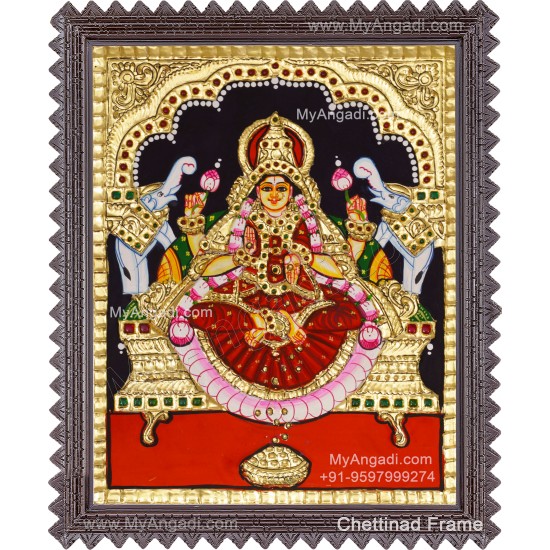 Gajalakshmi Tanjore Painting