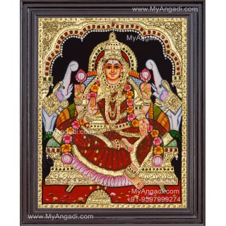 Gajalakshmi Tanjore Painting