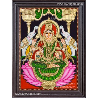 Gajalakshmi Tanjore Painting