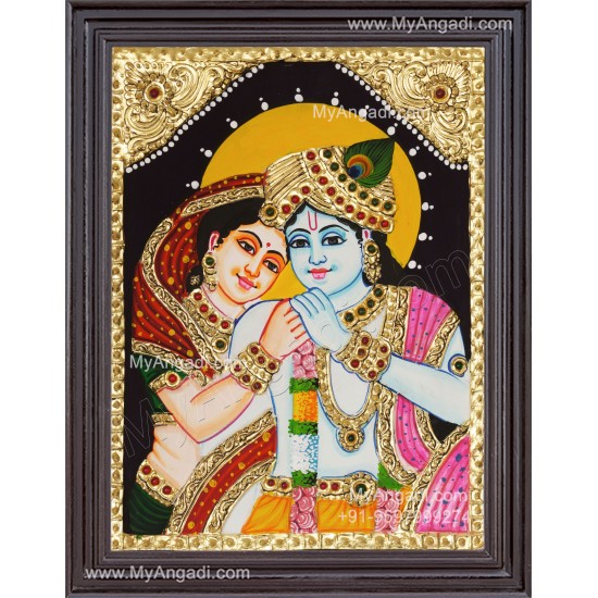 Radha Krishna Tanjore Painting