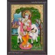 Krishna With Flute and Cow Tanjore Paintings