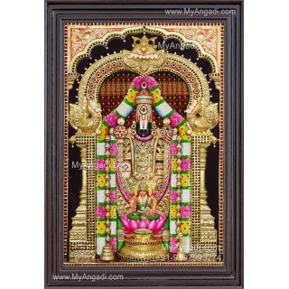 3d Balaji Lakshmi Tanjore Painting