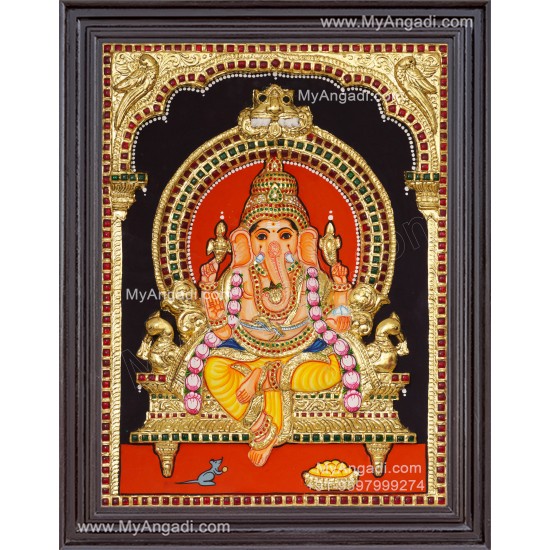 Ganapathi 3D Tanjore Painting