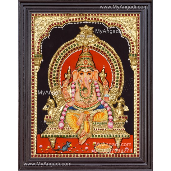 Vinayagar 3D Tanjore Painting