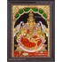 Gajalakshmi 3d Embossed Tanjore Painting
