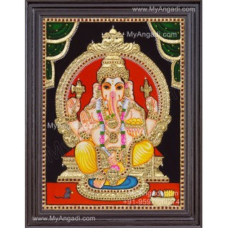 Ganapathi Tanjore Painting 