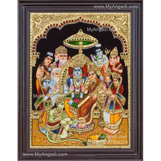 Ram Parivar Tanjore Painting