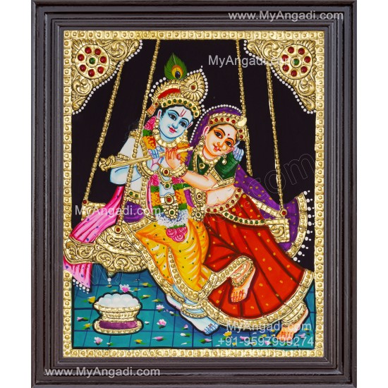 Radha Krishna Tanjore Painting
