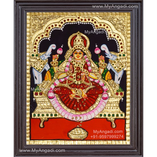 Gajalakshmi Tanjore Painting