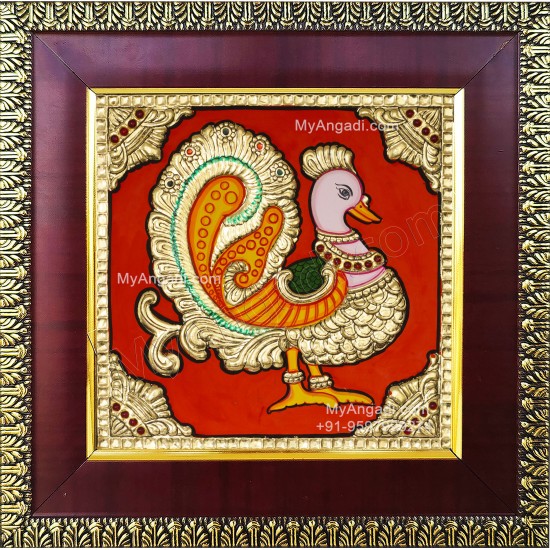 Annam Swan / Anna Pakshi Tanjore Painting