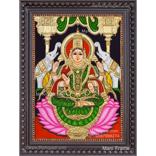 Gajalakshmi Tanjore Painting