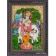 Krishna With Flute and Cow Tanjore Paintings
