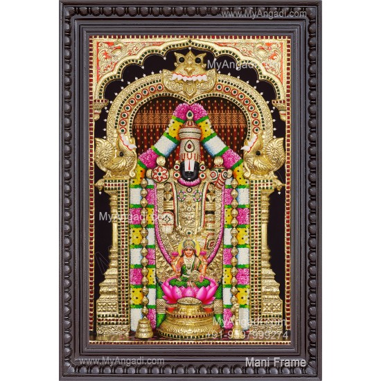 3d Balaji Lakshmi Tanjore Painting