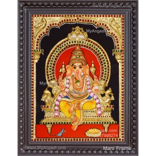 Ganesha 3D Tanjore Painting