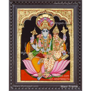 Hayagreevar Lakshmi Tanjore Painting