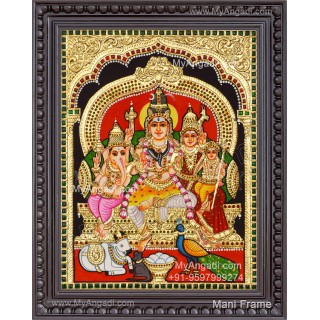 Shiva Family Tanjore Paintings