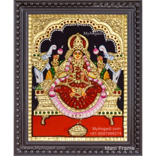 Gajalakshmi Tanjore Painting