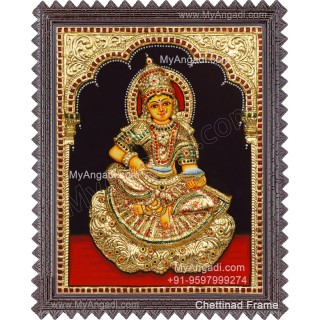 Annapoorani 3D Tanjore Painting