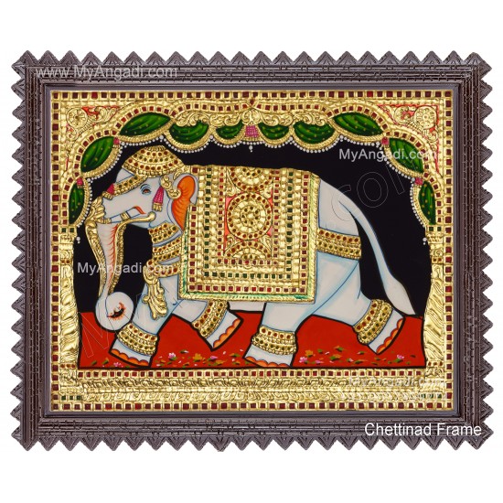 Elephant Tanjore Painting