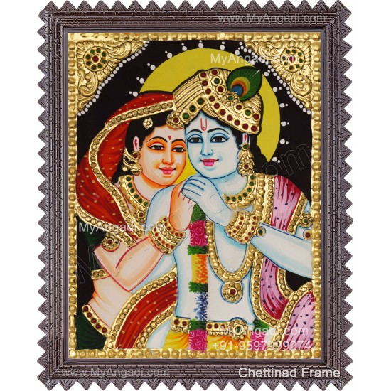 Radha Krishna Tanjore Painting