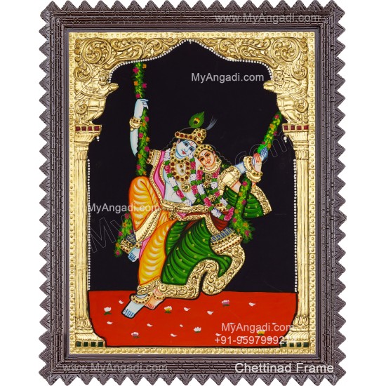 Radha Krishna Tanjore Painting