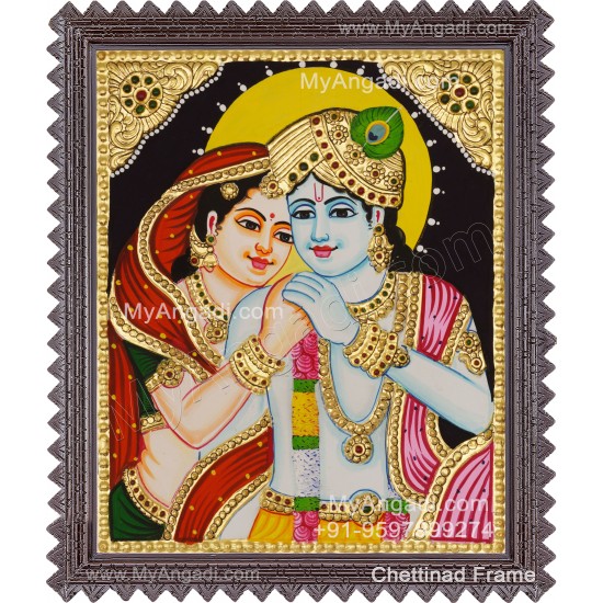 Radha Krishna Tanjore Painting