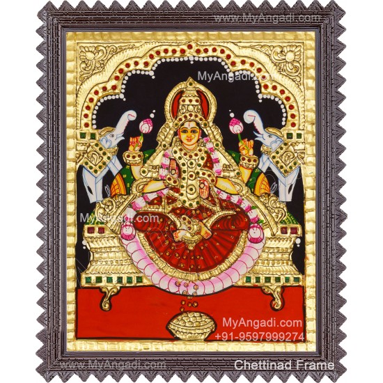 Gajalakshmi Tanjore Painting