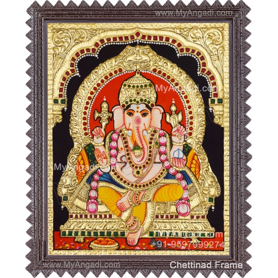 Ganesha Tanjore Painting