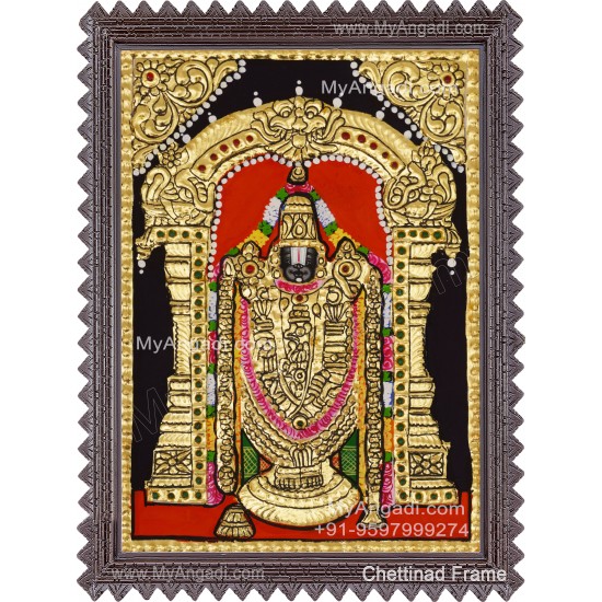 Venkateshwara  Swamy Tanjore Painting