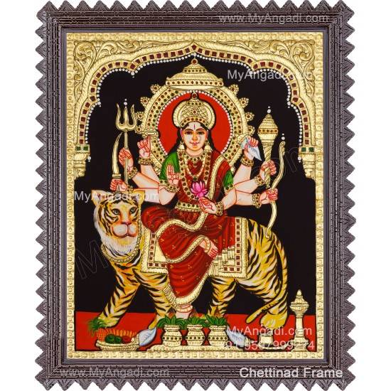 Durga Devi Tanjore Painting