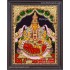 Gajalakshmi 3d Embossed Tanjore Painting