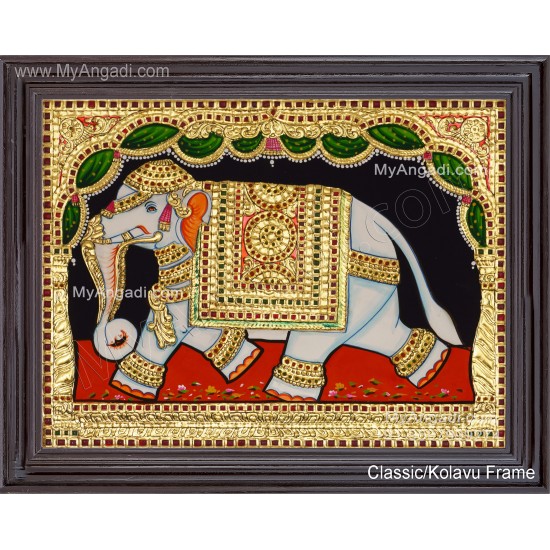 Elephant Tanjore Painting