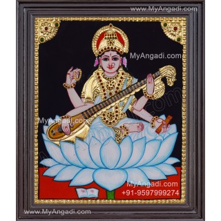 Saraswathi Tanjore Painting