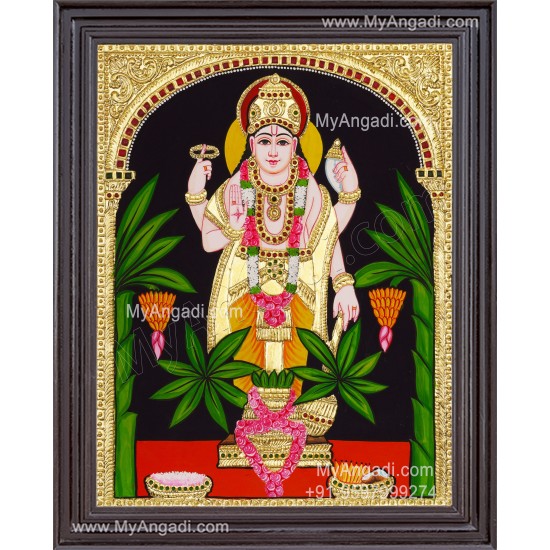 Sathyanarayana Swami Tanjore Painting